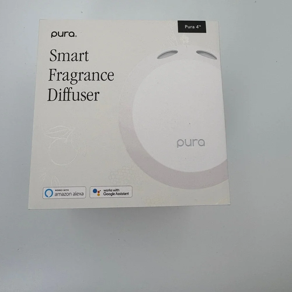 Pura 4 Smart Fragrance Diffuser New Open Box w/ 2 Refills Lavender Yuzu Citron